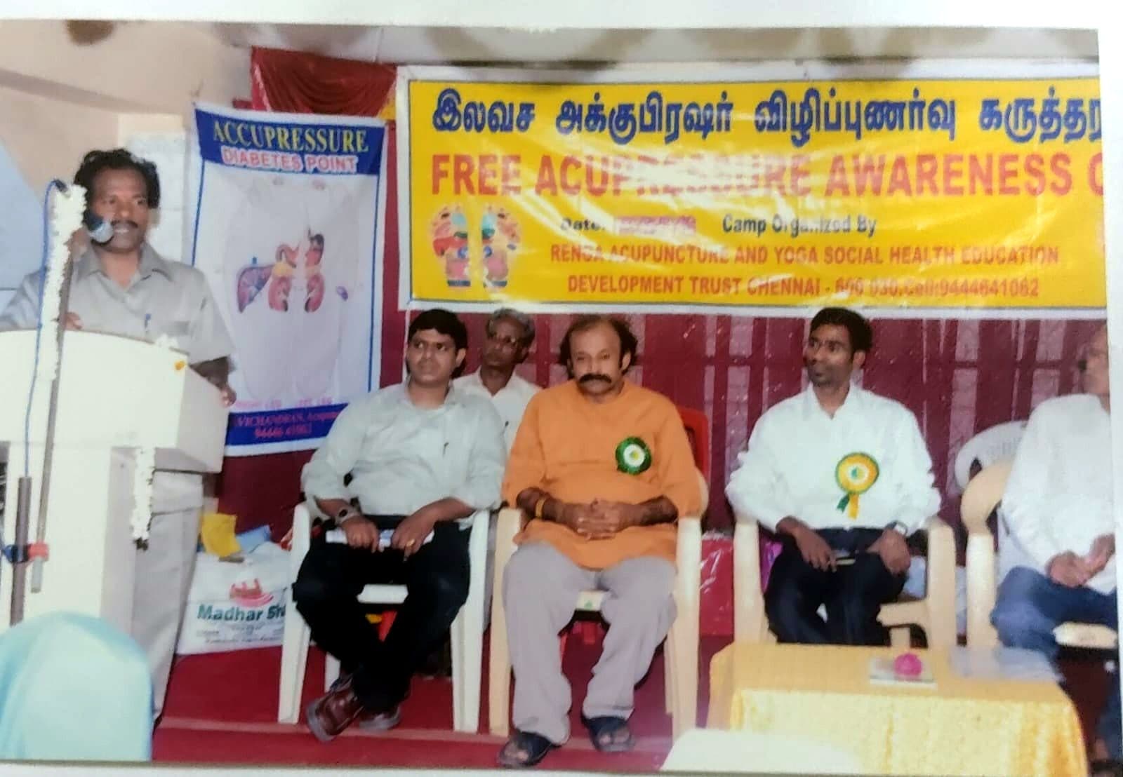 Camp with acupressure diabetes-point chart