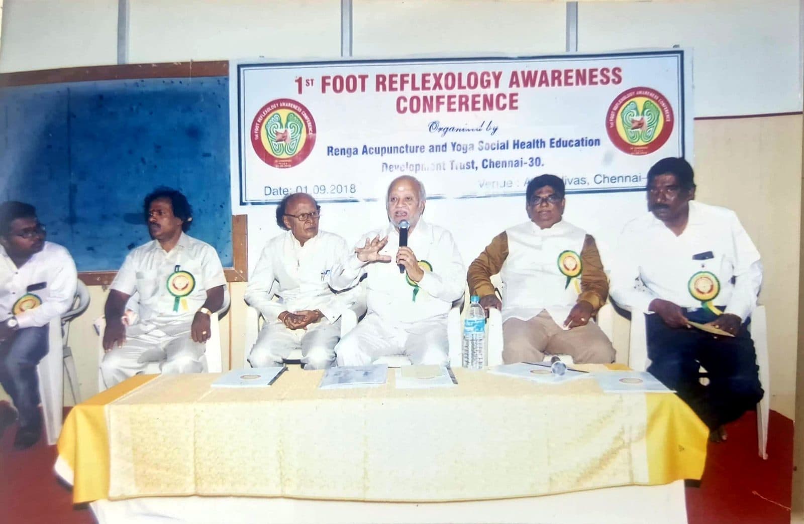 Dr. S. Ravichandran at the 1st Foot Reflexology Awareness Conference